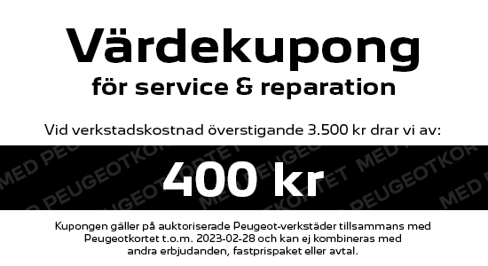 Webkuponger 400kr